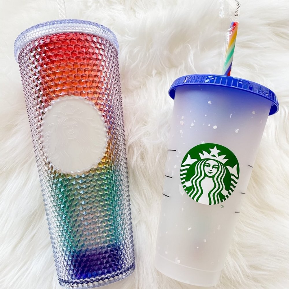 NWT Starbucks Pride Studded + Confetti Tumblers
